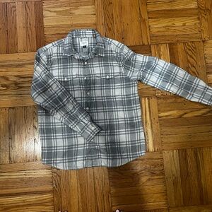 American Eagle Outfitters Gray Button Down Shirt Classic Fit